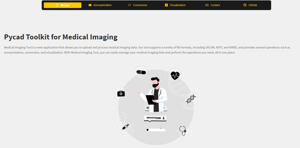 medical imaging anonymization application