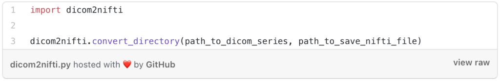 Step-by-step guide on converting DICOM series to NIfTI files using Python and dicom2nifti for efficient medical image processing.