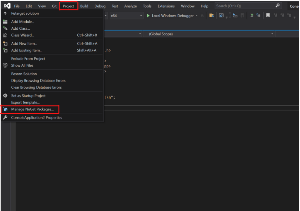 Guide to installing Onnxruntime and OpenCV for C++ projects using Visual Studio and NuGet packages.